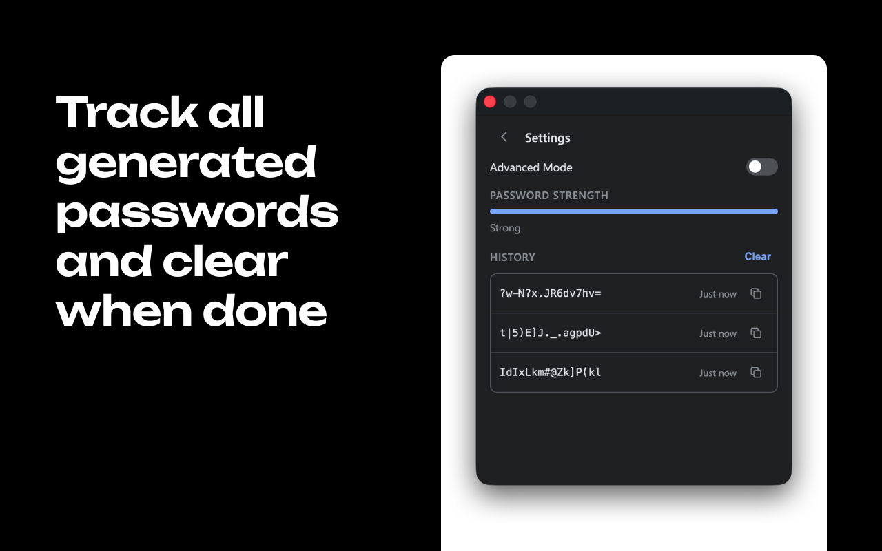 Random Password Generator screenshot