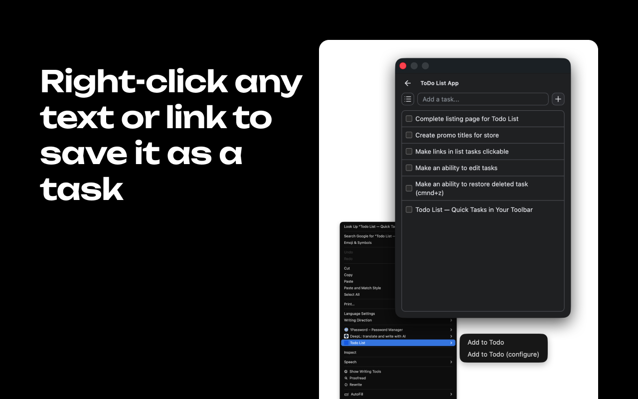 Todo List screenshot